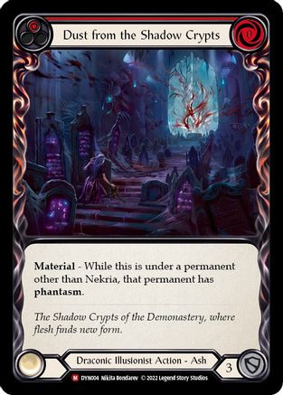 Dust from the Shadow Crypts [DYN004] (Dynasty)  Rainbow Foil Flesh And Blood Single Flesh And Blood   