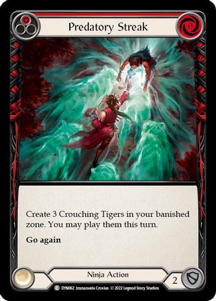 Predatory Streak (Red) [DYN062] (Dynasty) Flesh And Blood Single Flesh And Blood   