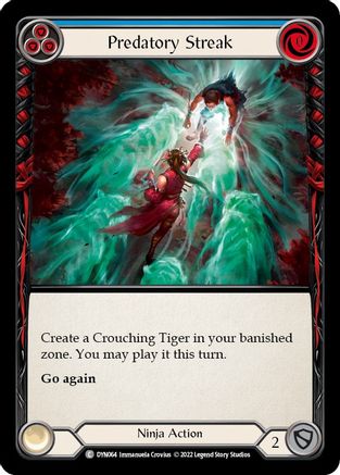 Predatory Streak (Blue) [DYN064] (Dynasty) Flesh And Blood Single Flesh And Blood   
