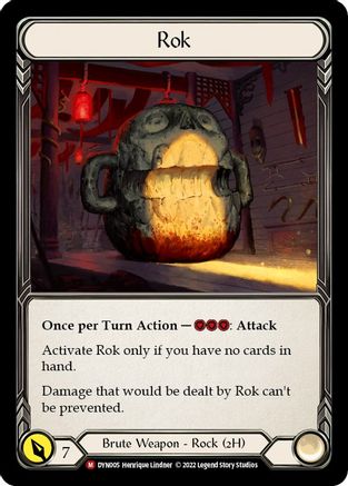 Rok [DYN005] (Dynasty)  Rainbow Foil Flesh And Blood Single Flesh And Blood   