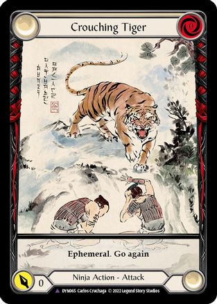 Crouching Tiger (Marvel) [DYN065] (Dynasty)  Cold Foil Flesh And Blood Single Flesh And Blood   