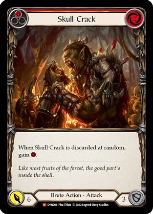 Skull Crack [DYN008] (Dynasty)  Rainbow Foil Flesh And Blood Single Flesh And Blood   