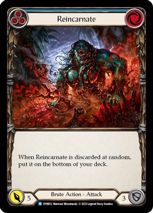 Reincarnate (Blue) [DYN012] (Dynasty) Flesh And Blood Single Flesh And Blood   