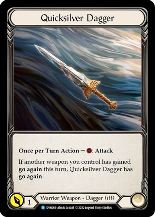 Quicksilver Dagger [DYN069] (Dynasty)  Cold Foil Flesh And Blood Single Flesh And Blood   