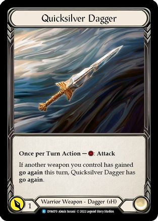 Quicksilver Dagger [DYN070] (Dynasty)  Rainbow Foil Flesh And Blood Single Flesh And Blood   