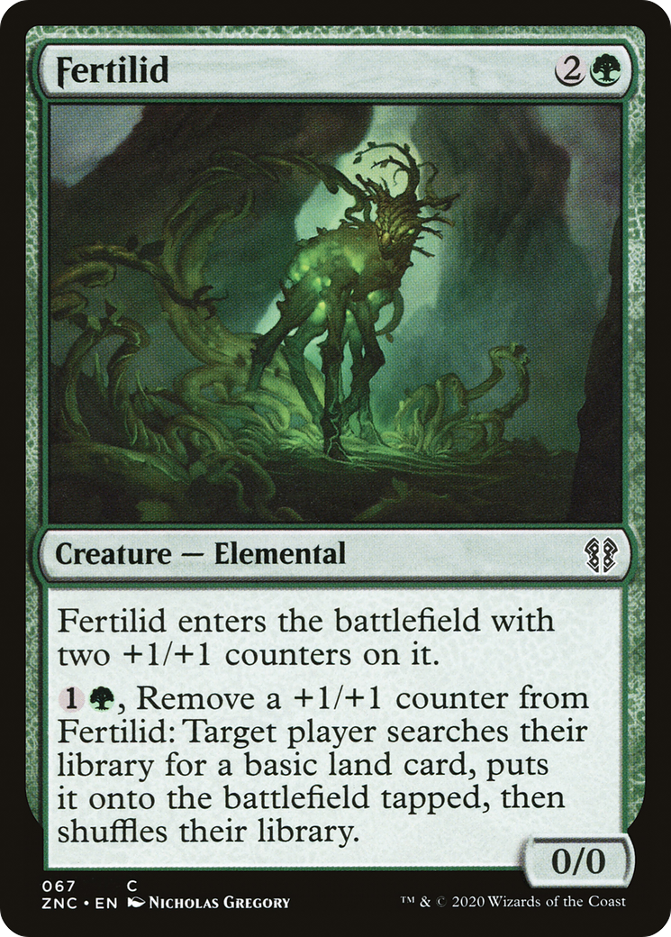 Fertilid (ZNC-067) [Zendikar Rising Commander] MTG Single Wizards of the Coast