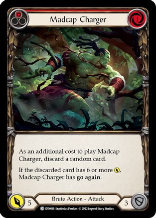 Madcap Charger (Red) [DYN016] (Dynasty)  Rainbow Foil Flesh And Blood Single Flesh And Blood   