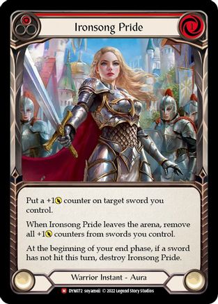 Ironsong Pride [DYN072] (Dynasty)  Rainbow Foil Flesh And Blood Single Flesh And Blood   
