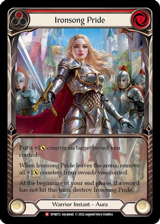 Ironsong Pride (Extended Art) [DYN072] (Dynasty)  Rainbow Foil Flesh And Blood Single Flesh And Blood   