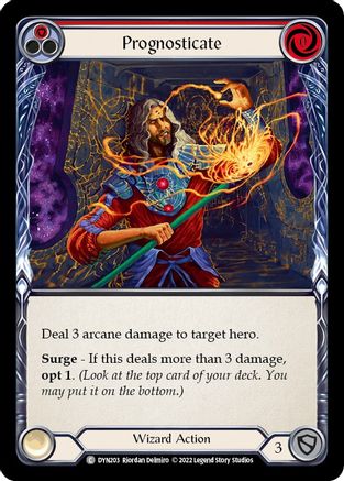 Prognosticate (Red) [DYN203] (Dynasty) Flesh And Blood Single Flesh And Blood   