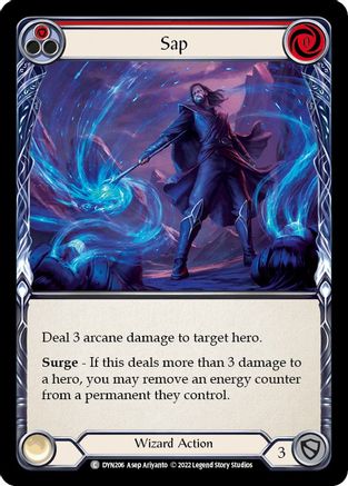 Sap (Red) [DYN206] (Dynasty)  Rainbow Foil Flesh And Blood Single Flesh And Blood   