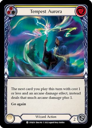 Tempest Aurora (Yellow) [DYN210] (Dynasty) Flesh And Blood Single Flesh And Blood   