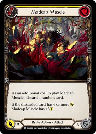 Madcap Muscle (Yellow) [DYN020] (Dynasty) Flesh And Blood Single Flesh And Blood   