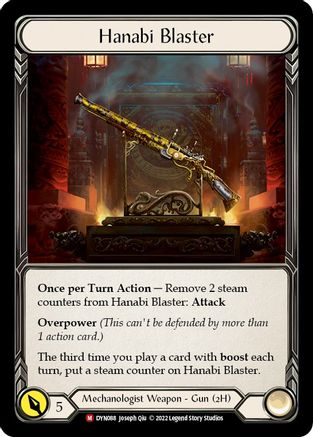 Hanabi Blaster [DYN088] (Dynasty)  Rainbow Foil Flesh And Blood Single Flesh And Blood   