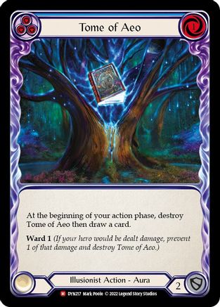 Tome of Aeo [DYN217] (Dynasty)  Rainbow Foil Flesh And Blood Single Flesh And Blood   