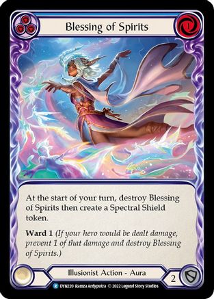 Blessing of Spirits (Blue) [DYN220] (Dynasty) Flesh And Blood Single Flesh And Blood   