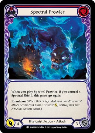 Spectral Prowler (Red) [DYN224] (Dynasty)  Rainbow Foil Flesh And Blood Single Flesh And Blood   