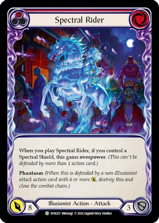 Spectral Rider (Red) [DYN227] (Dynasty)  Rainbow Foil Flesh And Blood Single Flesh And Blood   