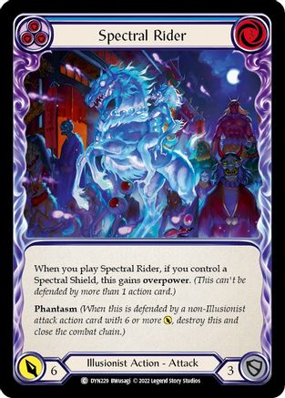 Spectral Rider (Blue) [DYN229] (Dynasty) Flesh And Blood Single Flesh And Blood   
