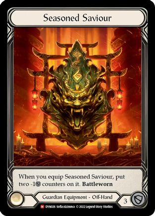 Seasoned Saviour [DYN026] (Dynasty)  Rainbow Foil Flesh And Blood Single Flesh And Blood   