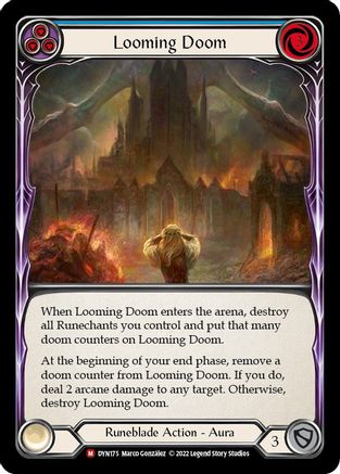 Looming Doom [DYN175] (Dynasty)  Rainbow Foil Flesh And Blood Single Flesh And Blood   