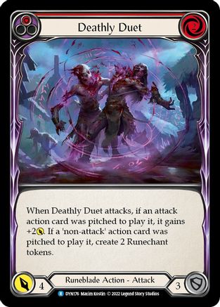 Deathly Duet (Red) [DYN176] (Dynasty) Flesh And Blood Single Flesh And Blood   