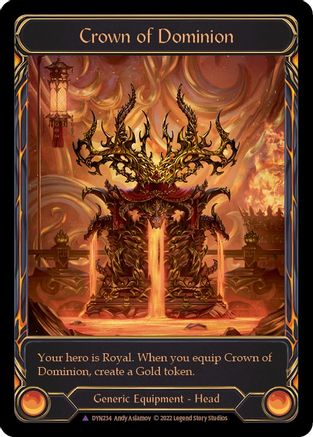 Crown of Dominion (Marvel) [DYN234] (Dynasty)  Cold Foil Flesh And Blood Single Flesh And Blood   