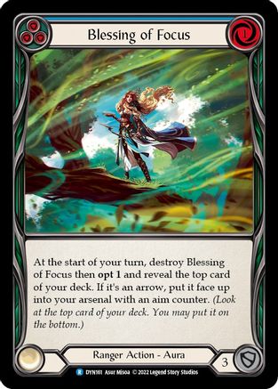 Blessing of Focus (Blue) [DYN161] (Dynasty) Flesh And Blood Single Flesh And Blood   