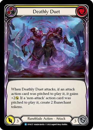 Deathly Duet (Yellow) [DYN177] (Dynasty) Flesh And Blood Single Flesh And Blood   