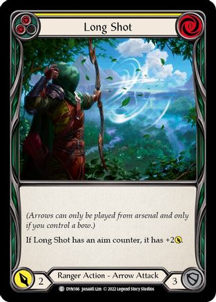 Long Shot (Yellow) [DYN166] (Dynasty) Flesh And Blood Single Flesh And Blood   