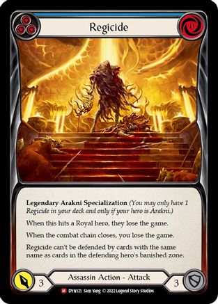 Regicide [DYN121] (Dynasty)  Rainbow Foil Flesh And Blood Single Flesh And Blood   