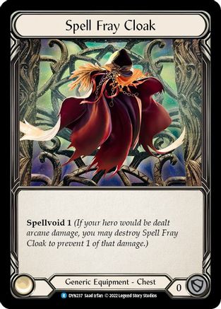 Spell Fray Cloak [DYN237] (Dynasty)  Rainbow Foil Flesh And Blood Single Flesh And Blood   