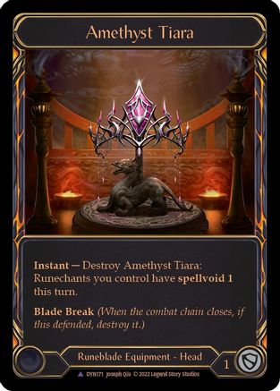 Amethyst Tiara (Marvel) [DYN171] (Dynasty)  Cold Foil Flesh And Blood Single Flesh And Blood   