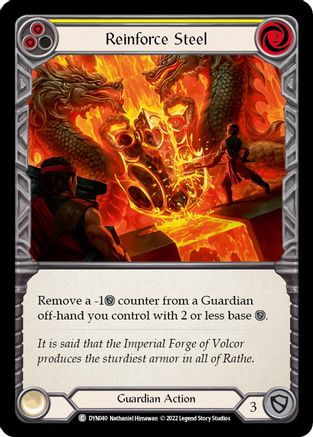 Reinforce Steel (Yellow) [DYN040] (Dynasty) Flesh And Blood Single Flesh And Blood   