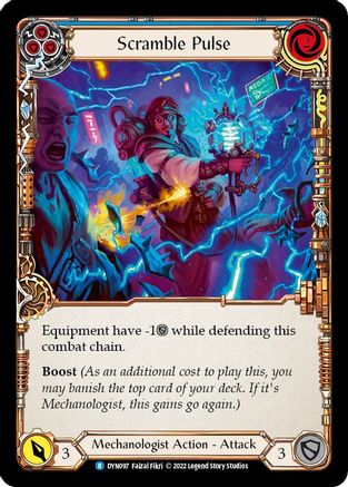 Scramble Pulse (Blue) [DYN097] (Dynasty)  Rainbow Foil Flesh And Blood Single Flesh And Blood   