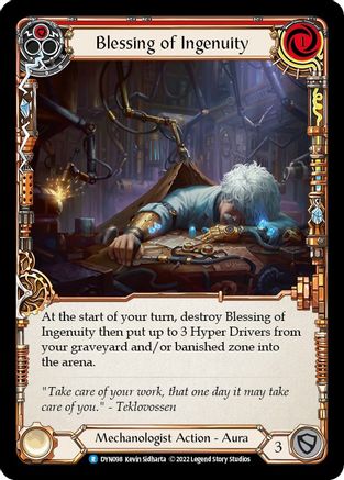 Blessing of Ingenuity (Red) [DYN098] (Dynasty) Flesh And Blood Single Flesh And Blood   