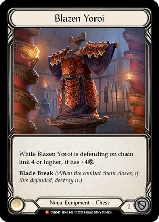 Blazen Yoroi [DYN045] (Dynasty) Flesh And Blood Single Flesh And Blood   