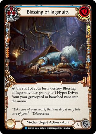 Blessing of Ingenuity (Blue) [DYN100] (Dynasty) Flesh And Blood Single Flesh And Blood   