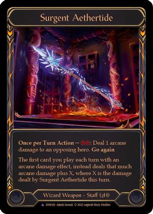 Surgent Aethertide (Marvel) [DYN192] (Dynasty)  Cold Foil Flesh And Blood Single Flesh And Blood   