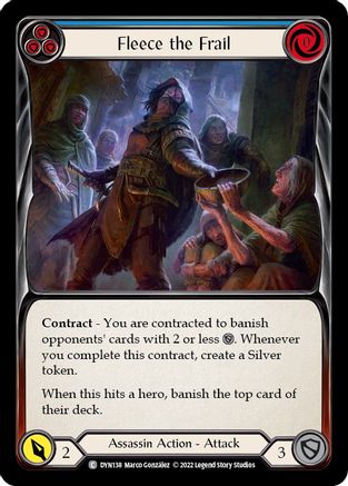 Fleece the Frail (Blue) [DYN138] (Dynasty) Flesh And Blood Single Flesh And Blood   