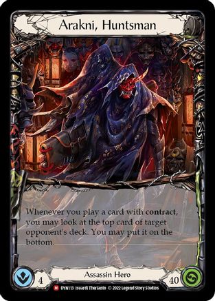 Arakni, Huntsman [DYN113] (Dynasty)  Rainbow Foil Flesh And Blood Single Flesh And Blood   