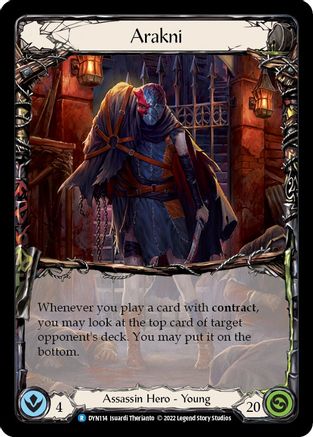 Arakni [DYN114] (Dynasty)  Rainbow Foil Flesh And Blood Single Flesh And Blood   