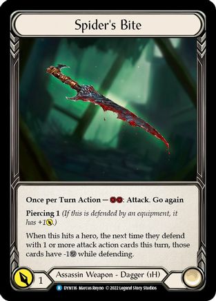 Spider's Bite [DYN116] (Dynasty)  Rainbow Foil Flesh And Blood Single Flesh And Blood   