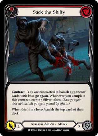 Sack the Shifty (Red) [DYN142] (Dynasty) Flesh And Blood Single Flesh And Blood   