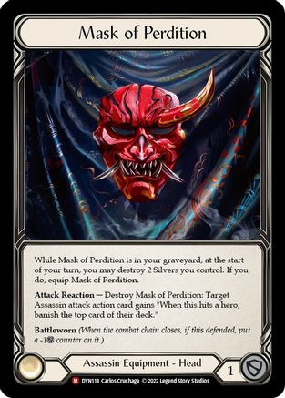 Mask of Perdition [DYN118] (Dynasty)  Rainbow Foil Flesh And Blood Single Flesh And Blood   