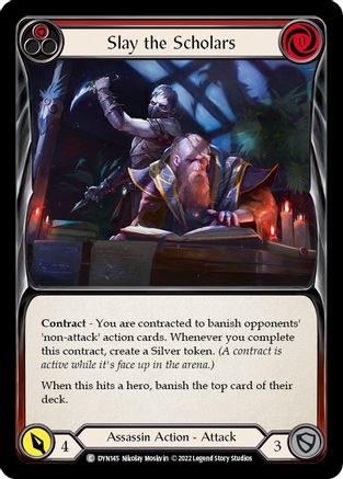 Slay the Scholars (Red) [DYN145] (Dynasty) Flesh And Blood Single Flesh And Blood   