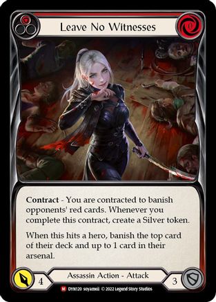 Leave No Witnesses [DYN120] (Dynasty) Flesh And Blood Single Flesh And Blood   