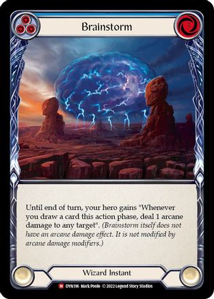 Brainstorm [DYN196] (Dynasty)  Rainbow Foil Flesh And Blood Single Flesh And Blood   