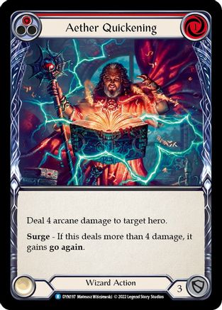 Aether Quickening (Red) [DYN197] (Dynasty) Flesh And Blood Single Flesh And Blood   