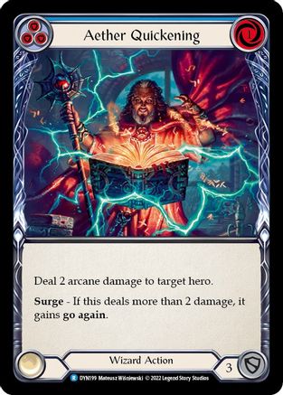 Aether Quickening (Blue) [DYN199] (Dynasty) Flesh And Blood Single Flesh And Blood   
